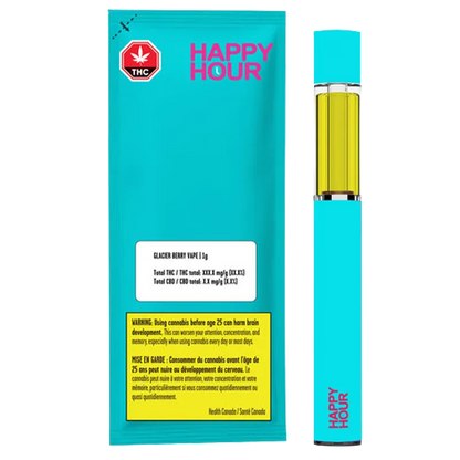 Happy Hour 1 g Glacier Berry Disposable Vape Vapes