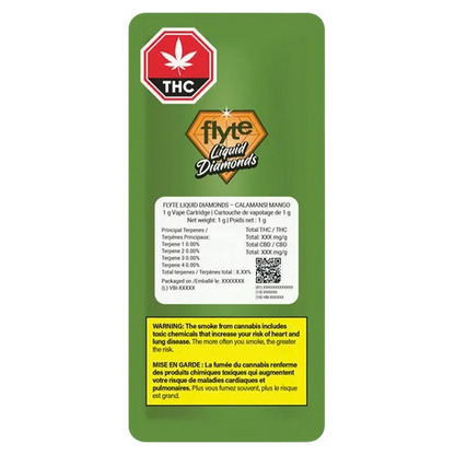 Flyte Liquid Diamonds 1 g Calamansi Mango Liquid Diamond Vape Cartridge Vapes