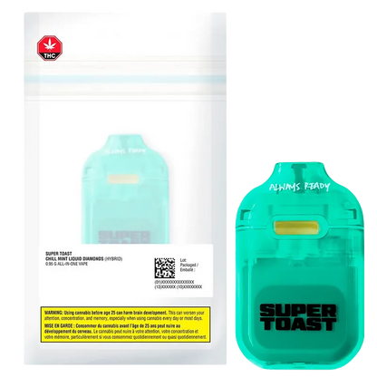 Super Toast 0.95 g Chill Mint Liquid Diamonds Disposable Vape Vapes
