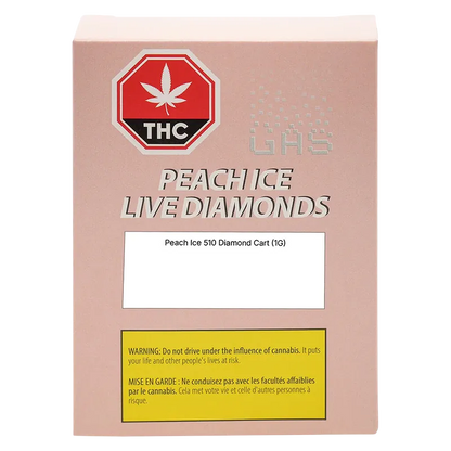GAS 1 g Peach Ice Diamond Vape Cartridge Vapes