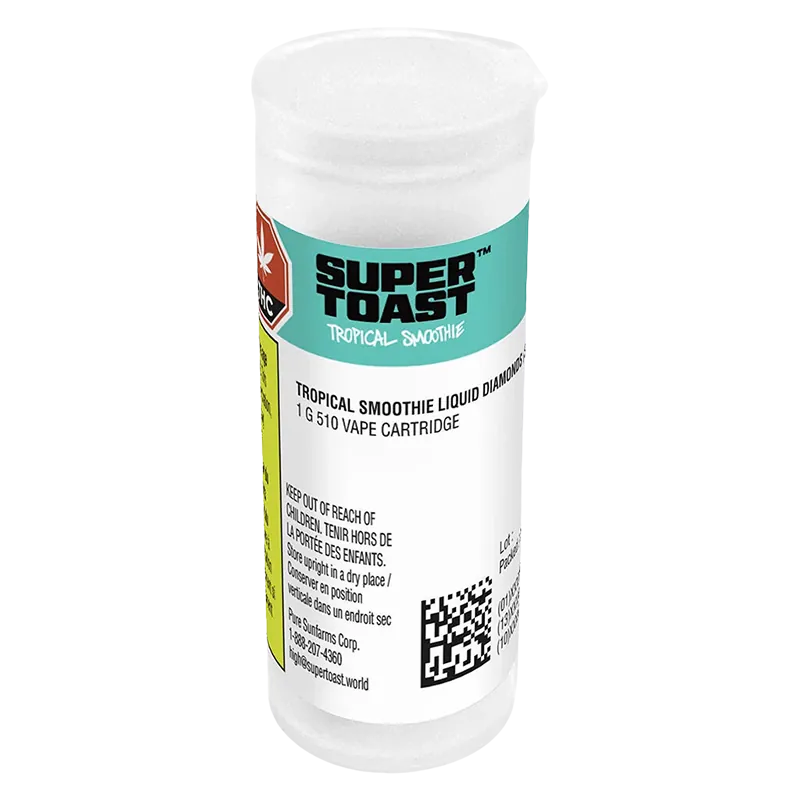 Super Toast 1 g Tropical Smoothie Liquid Diamonds Vape Cartridge Vapes
