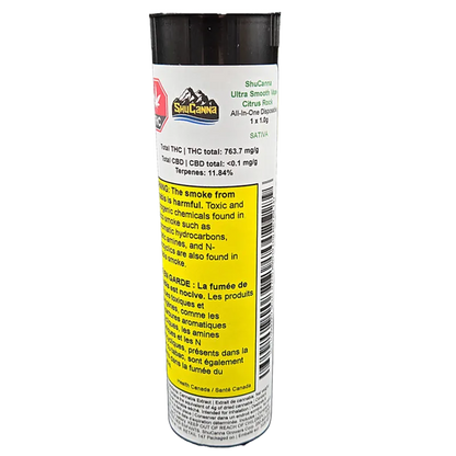 Shucanna 1 g Mega Spectrum Ultra Smooth Citrus Rock Disposable Vape Vapes