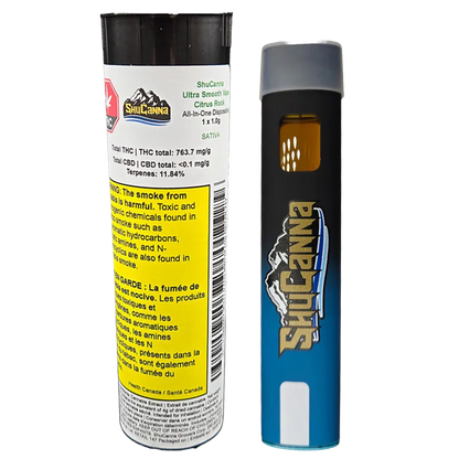 Shucanna 1 g Mega Spectrum Ultra Smooth Citrus Rock Disposable Vape Vapes