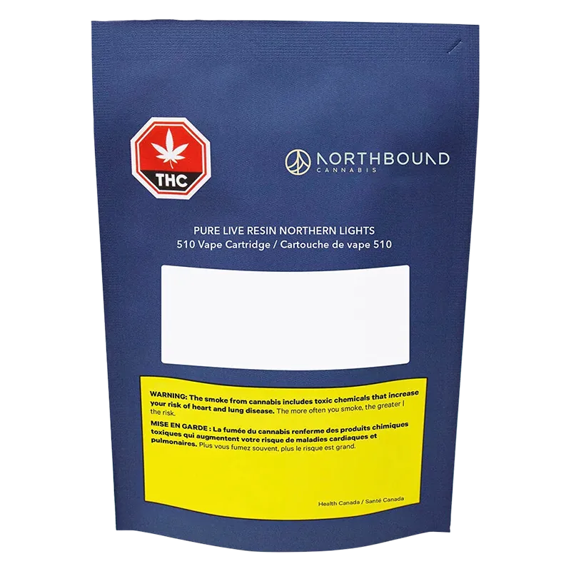 Northbound Cannabis 0.5 g Pure Live Resin Northern Lights Vape Cartridge Vapes