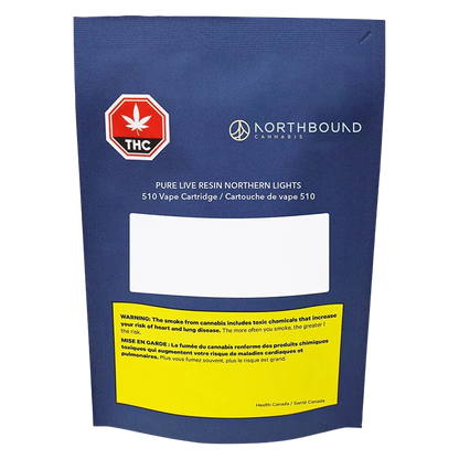 Northbound Cannabis 0.5 g Pure Live Resin Northern Lights Vape Cartridge Vapes