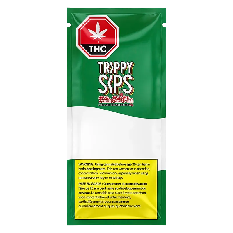 Trippy Sips 0.95 g Holiday Fruit Punch 97+ Liquid Diamond Vape Cartridge Vapes