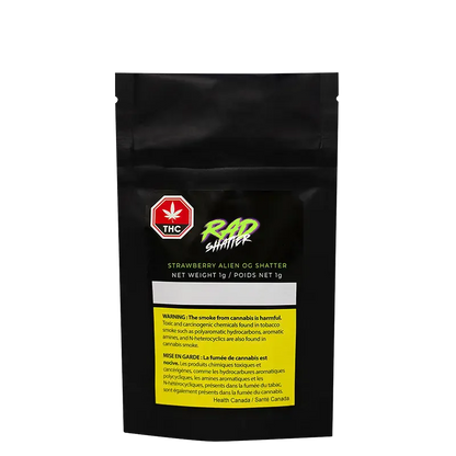 Rad 1 g Rad Strawberry Alien OG Shatter for Sale | Canna Cabana Shatter
