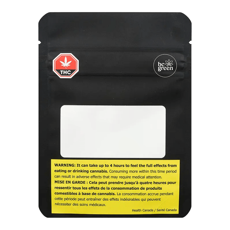 Front view of the Snowman Infused Pre Rolled packaging with a warning message in French, featuring a cannabis leaf symbol and branding.