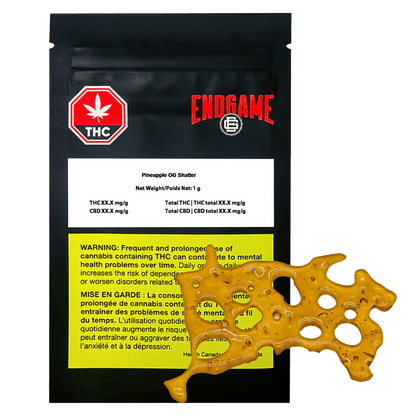 Endgame 1 g Pineapple OG Shatter Shatter