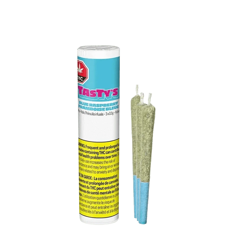 Blue Raspberry Infuse A close-up shot of the Blue Raspberry Infused Pre Rolled 3 x 0.5 g ...