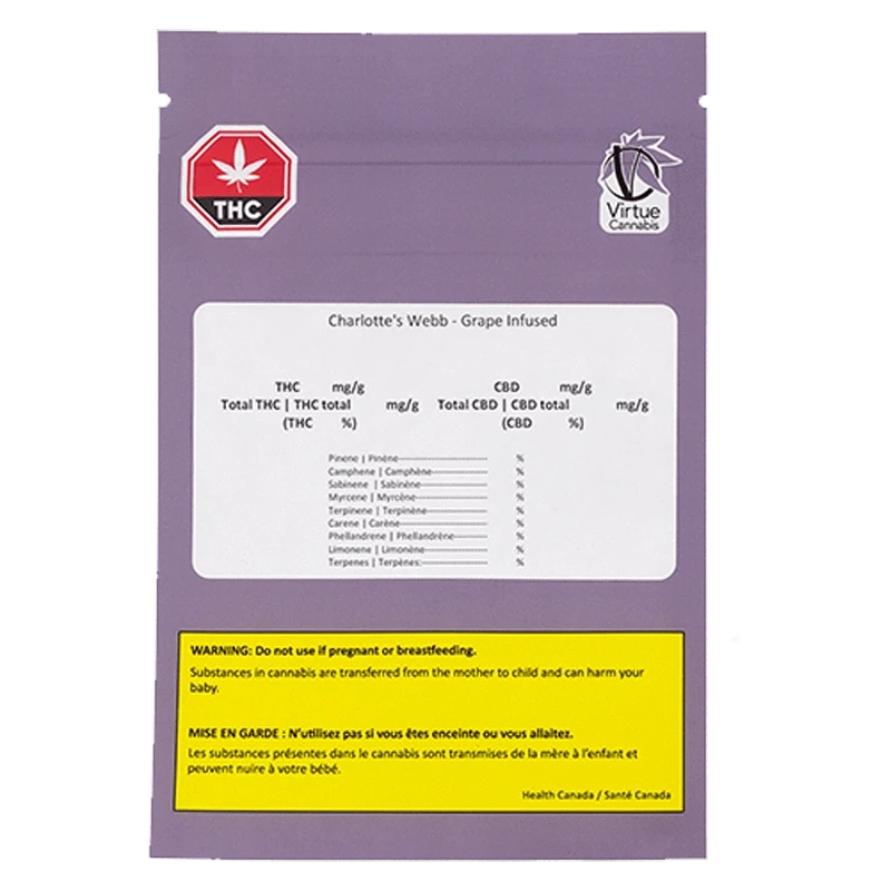 Virtue 2.5 g Charlotte's Web Infused PR 5 x 0.5 g Infused Pre-Rolls