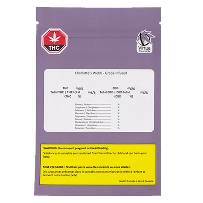 Virtue 2.5 g Charlotte's Web Infused PR 5 x 0.5 g Infused Pre-Rolls