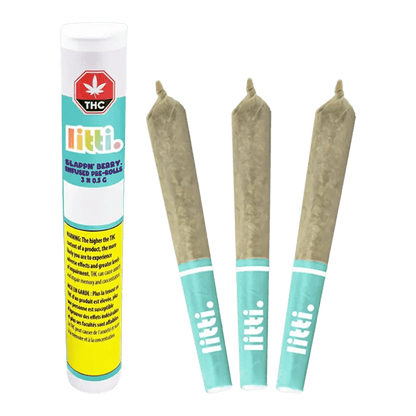 LITTI 1.5 g Slappn' Berry Infused PR 3 x 0.5 g Infused Pre-Rolls