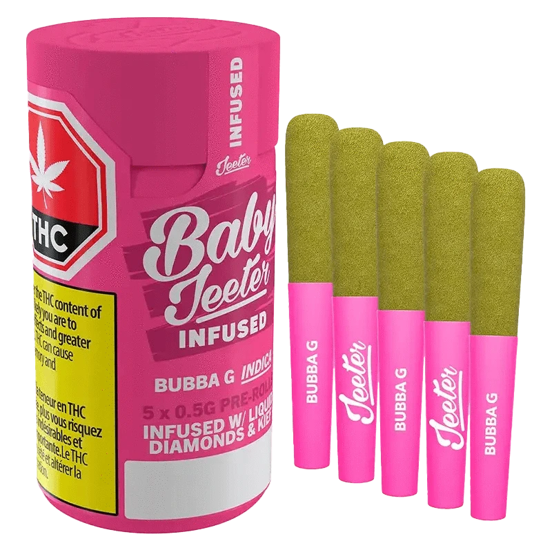 Baby Jeeter Bubba G Infused Pre Rolls 5x0.5g | Canna Cabana: Lowest Price | Canna Cabana Baby Jeeter Bubba G Infused Pre Rolls 5x0.5g | Canna Cabana: Lowest Price | Canna Cabana