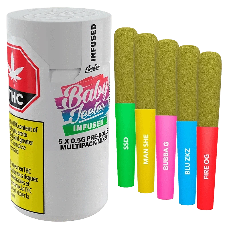 Jeeter Baby Jeeter Multi Pack Pre Roll - 5 x 0.5g: Lowest Price | Canna Cabana Jeeter Baby Jeeter Multi Pack Pre Roll - 5 x 0.5g: Lowest Price | Canna Cabana