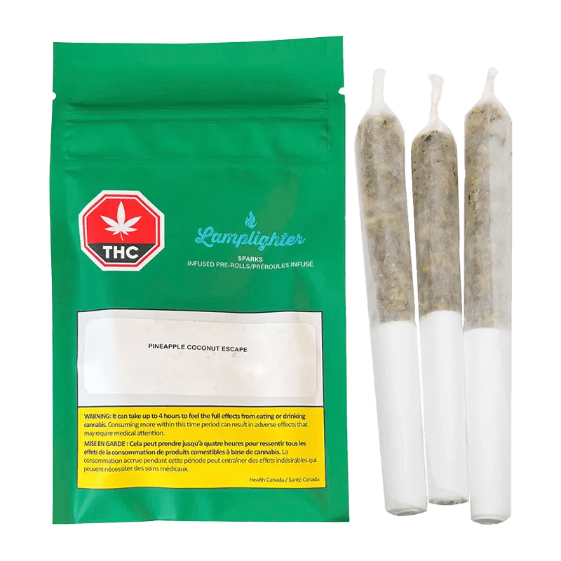 Infused by Lamplighter 1.5 g Pineapple Coconut Infused PR 3 x 0.5 g Infused Pre-Rolls