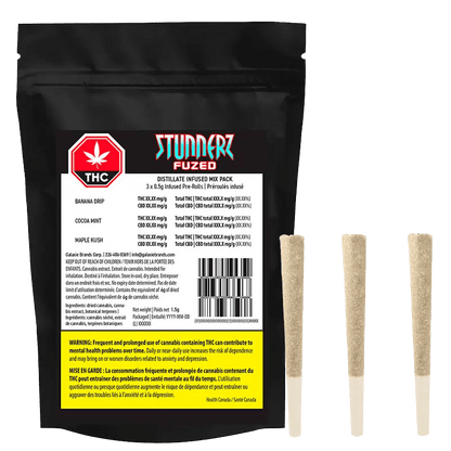 Stunnerz Fuzed 3 x 0.5 g Infused Pre-Rolls