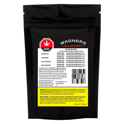 Wagners 2 g Infused Pre-Rolls