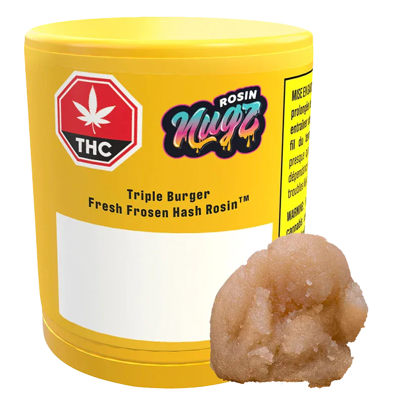 Nugz Rosin 1 g Triple Burger Fresh Frozen Hash Rosin Rosin