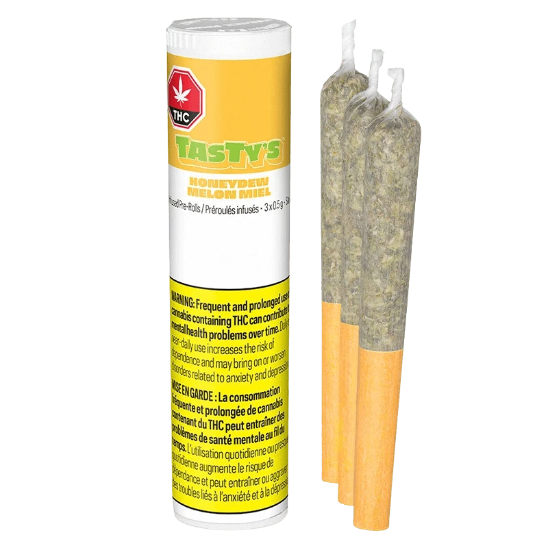 Tasty's 1.5 g Tasty's Honeydew Diamond Infused Pre Rolls | Canna Cabana Infused Pre-Rolls