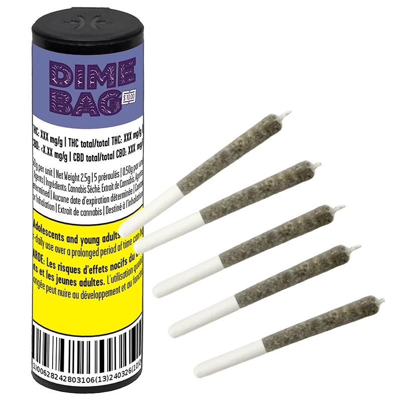 Dime Bag 2.5 g Dime Bag Sweet Chili Glaze Pocket Rockets | Canna Cabana Infused Pre-Rolls