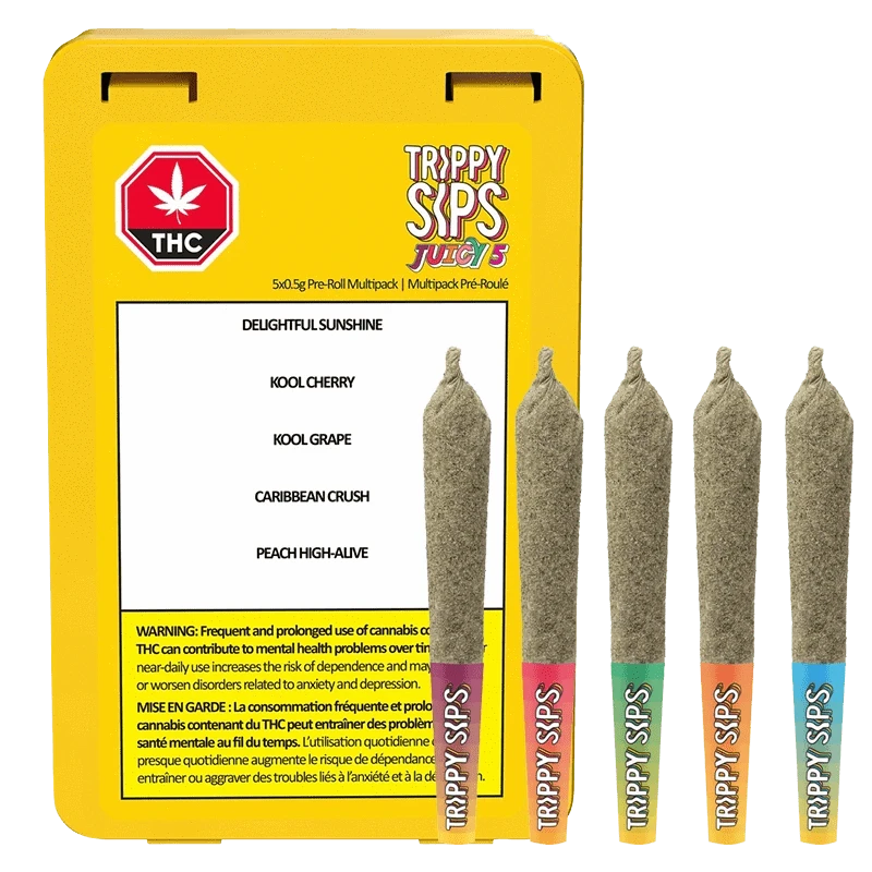 Trippy Sips Juicy 5 Variety Pack Infused Pre Rolls: Lowest Price