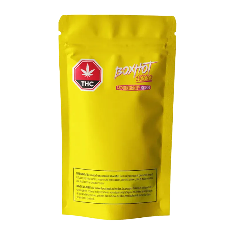BoxHot 1.2 g BoxHot Lemonberry Kush Indica Cannabis Distillate 1.2g Concentrates