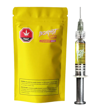 BoxHot 1.2 g BoxHot Lemonberry Kush Indica Cannabis Distillate 1.2g Concentrates