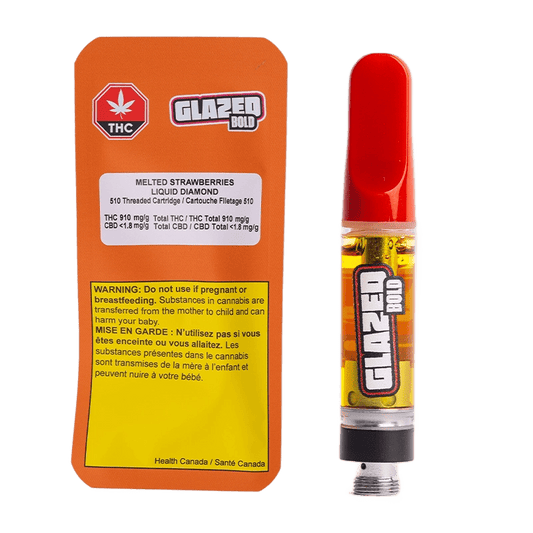 Bold Glazed 1 g Melted Strawberries Liquid Diamond Vape Cartridge Vapes