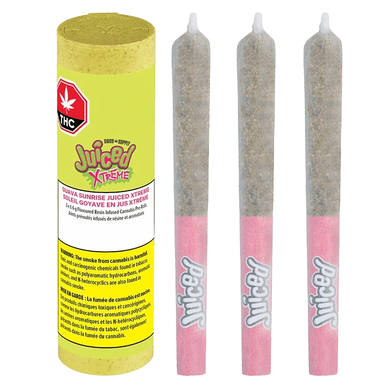 Good Supply Juiced Guava Sunrise Juiced Xtreme Pre Rolls: Lowest Price |  Canna Cabana