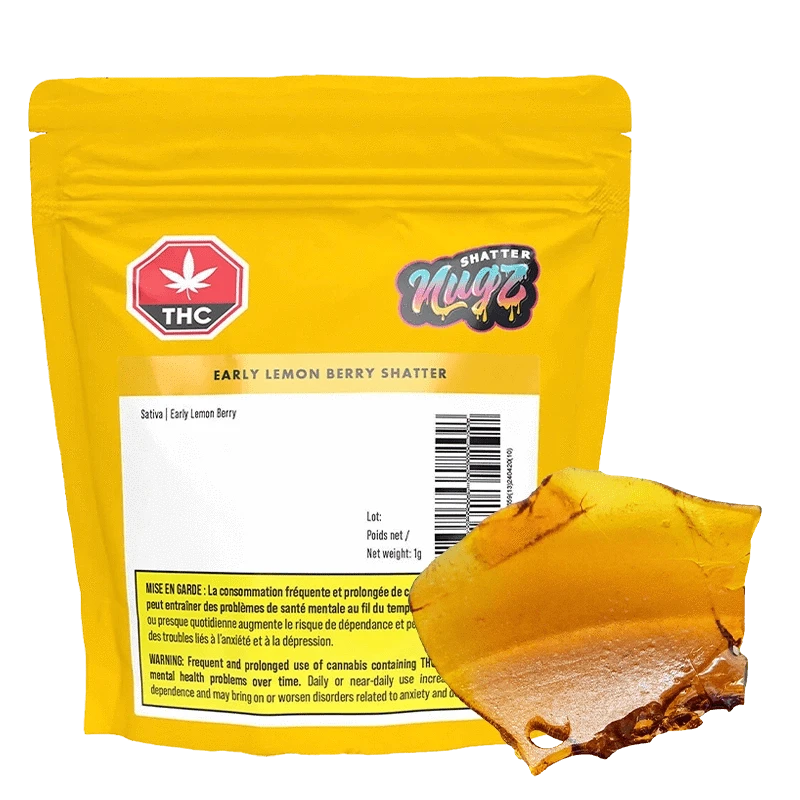 NugZ Early Lemon Berry Sativa Shatter | Canna Cabana: Lowest Price