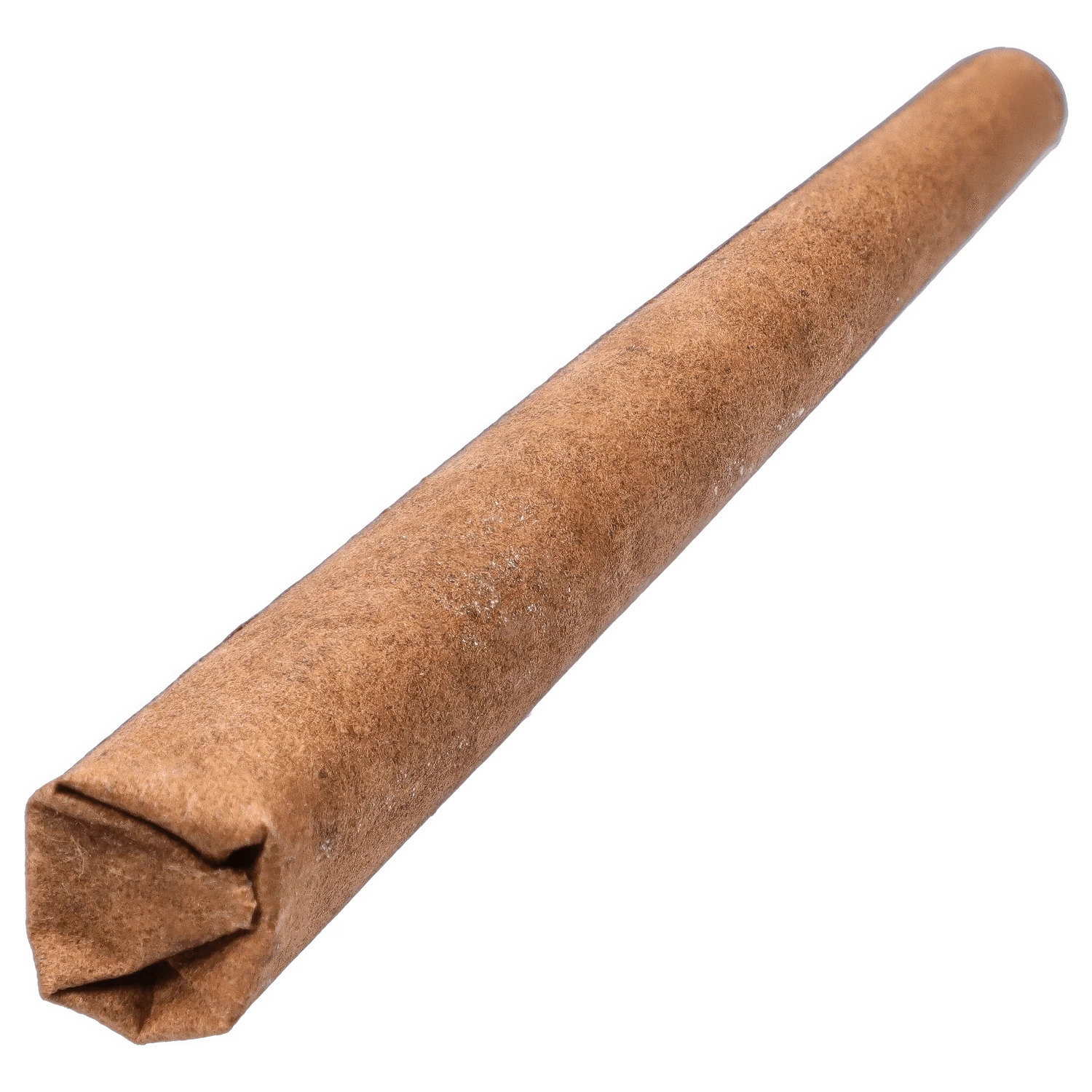 A close-up view of the Yellow Topaz Live Rosin Chamomile Petal Infused Pre Rolled 1 x 1 g, showcasing its rolled form against a plain white background.