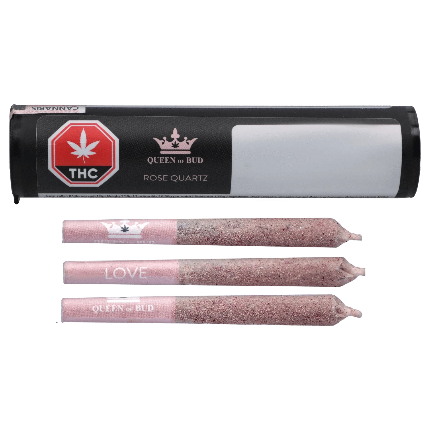 Queen Of Bud 1.5 g Queen Of Bud Rose Quartz Infused Pre Rolls | Canna Cabana Pre-Rolls