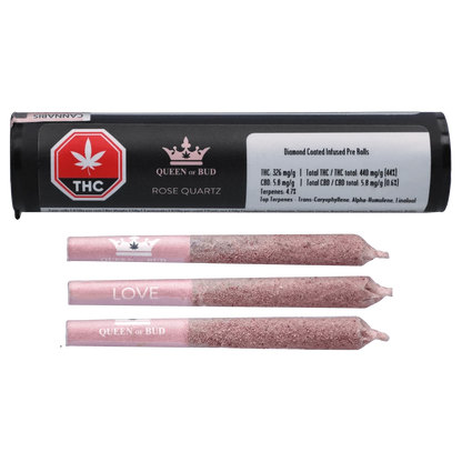 Queen Of Bud 1.5 g Queen Of Bud Rose Quartz Infused Pre Rolls | Canna Cabana Pre-Rolls