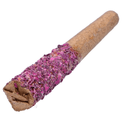 A close-up, angled view of the Red Jasper Liquid Diamond Infused Blunts, showcasing its textured, brown paper wrapping.