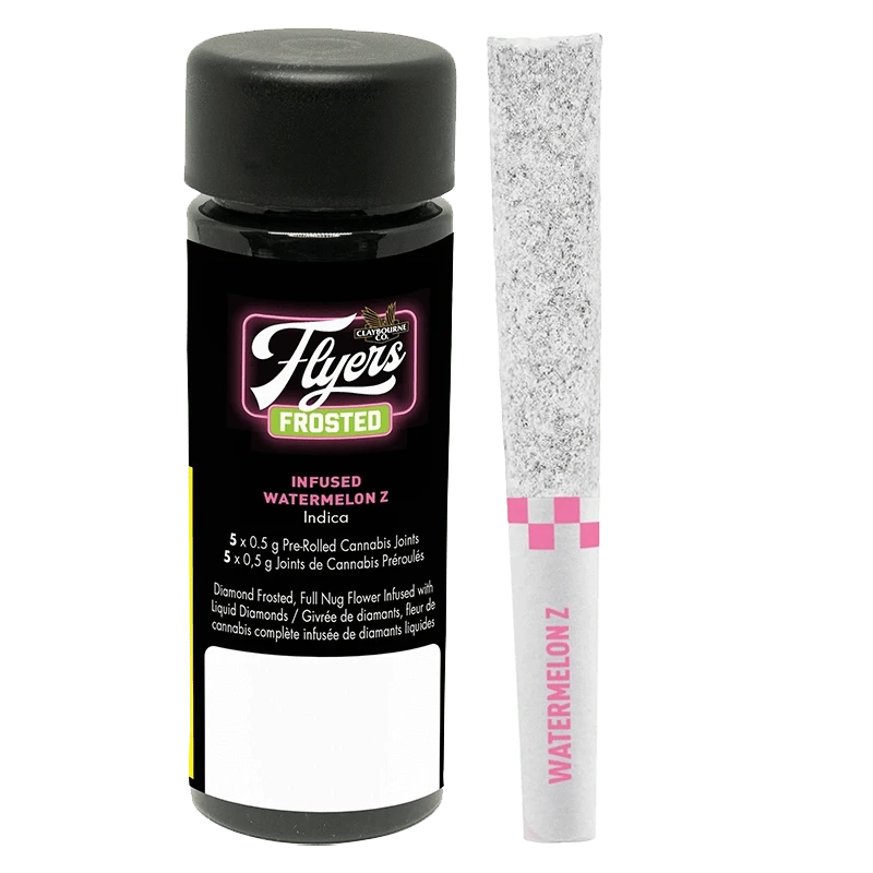 Frosted Flyers Watermelon Z Infused PR 5 x 0.5 g: Lowest Price | Canna Cabana Frosted Flyers Watermelon Z Infused PR 5 x 0.5 g: Lowest Price | Canna Cabana