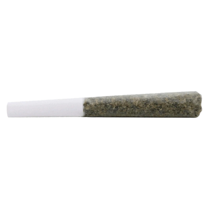 A close-up view of the Terpies Blueberry Infused Pre Rolled 3 x 0.5 g, showcasing its cylindrical shape and textured surface.