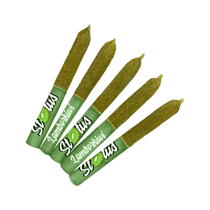 Status 1.25 g Lamborkiwi Liquid Diamond Infused Kief Coated PR 5 x 0.25 g Pre-Rolls
