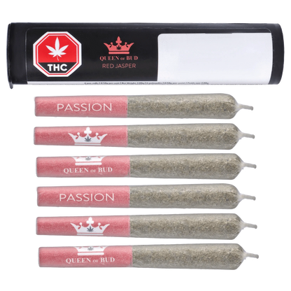 Queen Of Bud 3 g Red Jasper Infused PR 6 x 0.5 g Infused Pre-Rolls