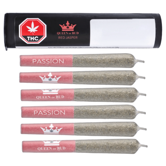 Queen Of Bud 3 g Red Jasper Infused PR 6 x 0.5 g Infused Pre-Rolls