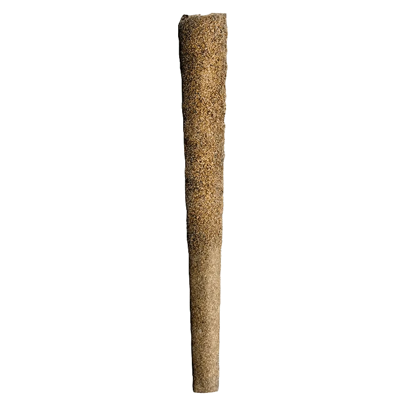 A close-up view of the Triple-Double-Infused Blunts Pre Rolled 3 x 0.5 g, showcasing a cylindrical, textured paper wrap.