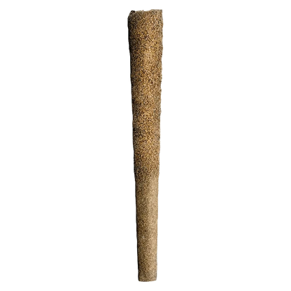 A close-up view of the Triple-Double-Infused Blunts Pre Rolled 3 x 0.5 g, showcasing a cylindrical, textured paper wrap.