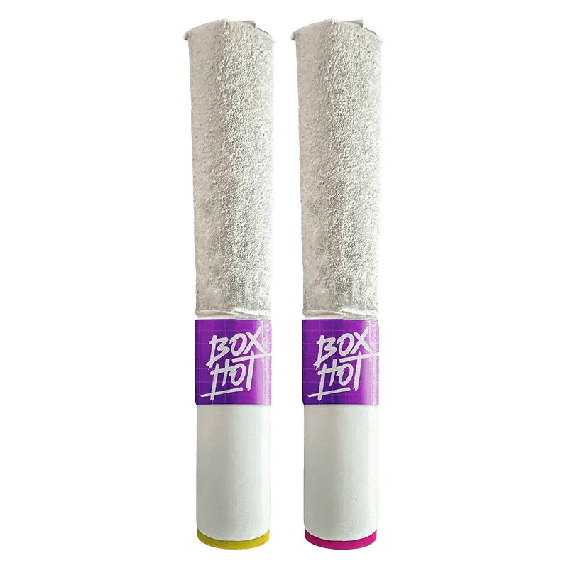 Front view of the Pear Herer & Strawberry Diesel Infused Pre Rolled 2 x 1 g, shown as two cylindrical items on a plain white background.