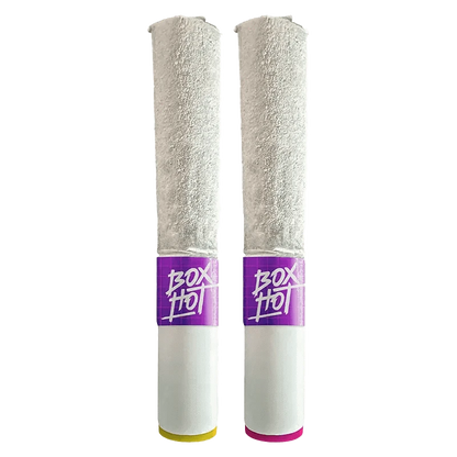 Front view of the Pear Herer & Strawberry Diesel Infused Pre Rolled 2 x 1 g, shown as two cylindrical items on a plain white background.