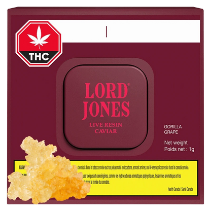 Lord Jones 1 g Gorilla Grape Live Resin Infused PR 1 x 1 g Pre-Rolls