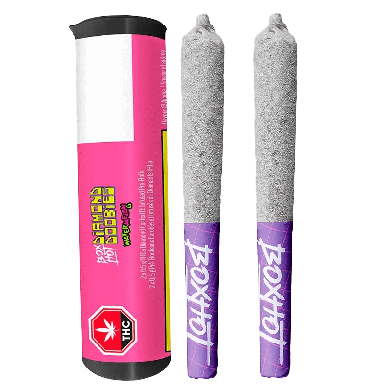 Diamond Doobies - Watermelon G Infused PR 2 x 0.5 g: Lowest Price | Canna  Cabana