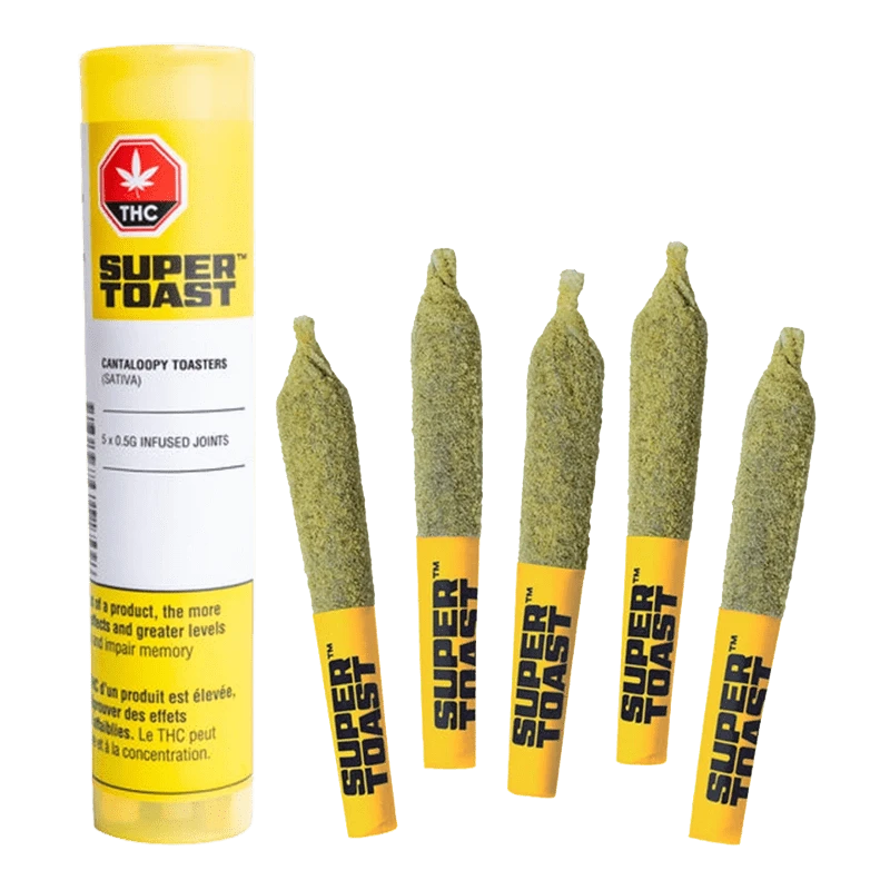 Super Toast 2.5 g Cantaloopy Toasters Infused PR 5 x 0.5 g Pre-Rolls