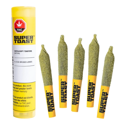Super Toast 2.5 g Cantaloopy Toasters Infused PR 5 x 0.5 g Pre-Rolls