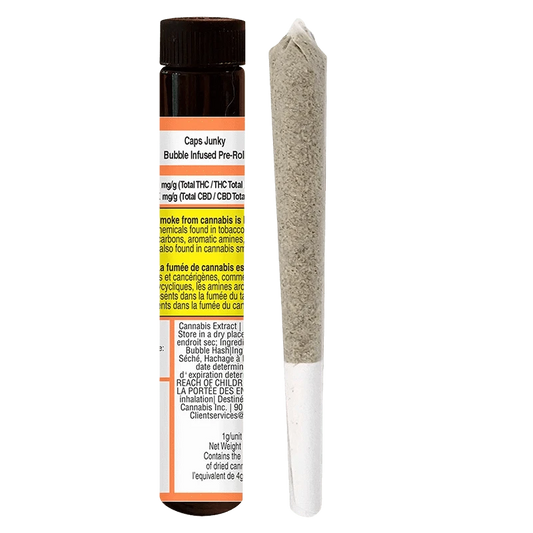 Truro 1 g Caps Junky Bubble Infused PR 1 x 1g Pre-Rolls