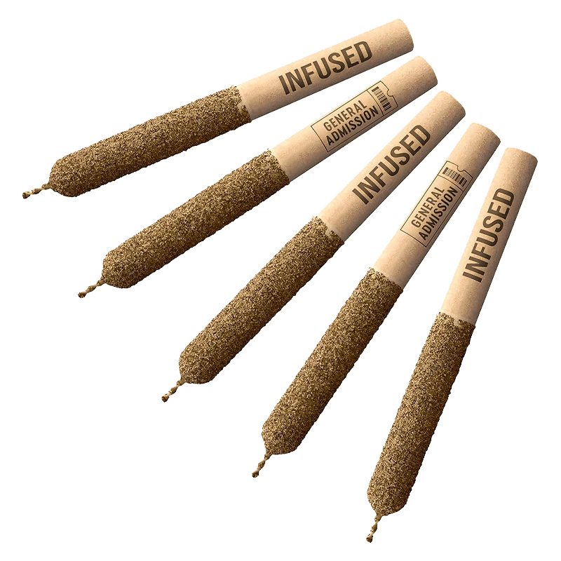 General Admission 2.5 g Citrus Haze Distillate Infused PR 5 x 0.5g Pre-Rolls
